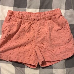 Cat & Jack Coral Eyelet Shorts